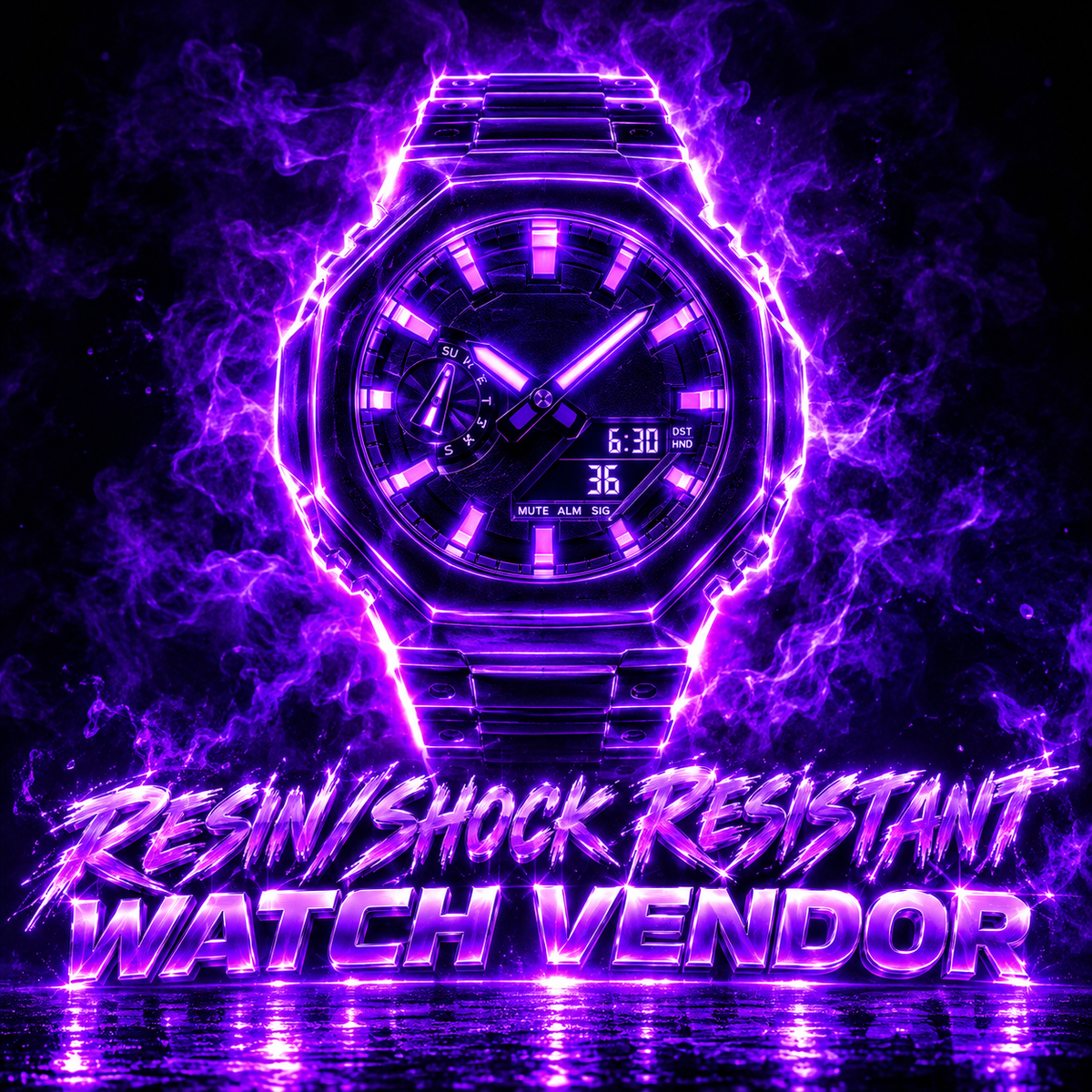 Resin/Shock Resistant Watch Vendor
